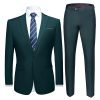 dark green suit